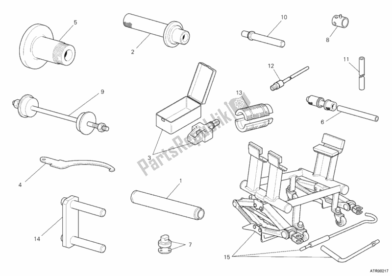 Toutes les pièces pour le Outils De Service D'atelier, Châssis du Ducati Hypermotard 1100 EVO SP 2011